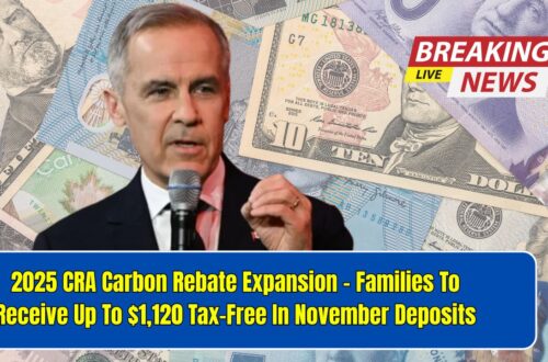 2025 CRA Carbon Rebate Expansion – Families To Receive Up To $1,120 Tax-Free In November Deposits