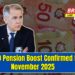 $3,100 Pension Boost Confirmed for November 2025 – Here’s What the Government Just Disclosed