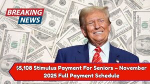 $5,108 Stimulus Payment For Seniors – November 2025 Full Payment Schedule