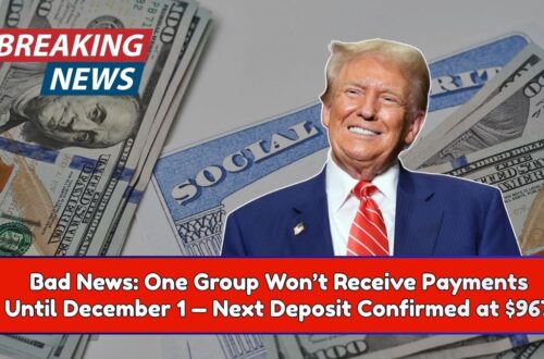 Bad News: One Group Won’t Receive Payments Until December 1 — Next Deposit Confirmed at $967