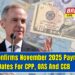 CRA Confirms November 2025 Payment Dates For CPP, OAS And CCB — Here’s The Full Schedule