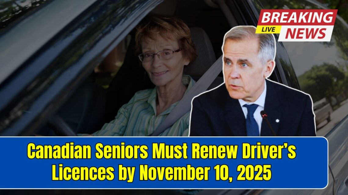 Canadian Seniors Must Renew Driver’s Licences by November 10, 2025 — New Rules Bring Automatic Suspensions